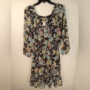 American Rag Cie Boho Floral Print Dress | Size Large